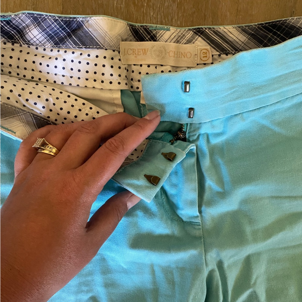 🌊 Aqua J.Crew Chino shorts